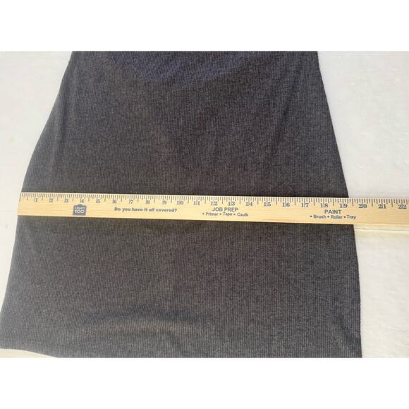 NWT VOLCOM Womens XL Gray Tank Knit Ribbed Dress Backless Bodycon Dress #5782 - Picture 13 of 15